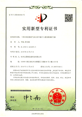 一种应用在高纯气体分析中基于八通切换阀的气路